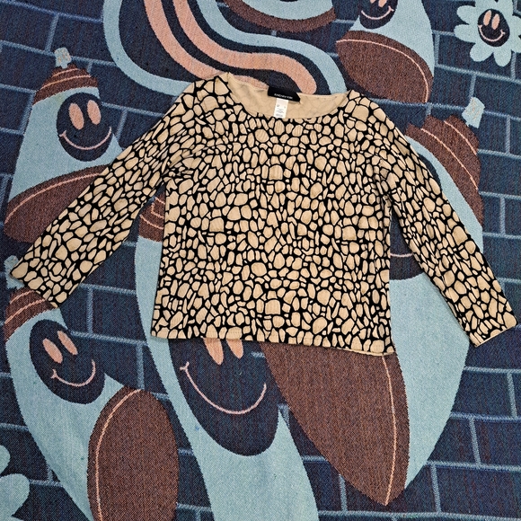 🌈JONES NEW YORK LONG SLEEVE KNIT TOP-L - Picture 1 of 4
